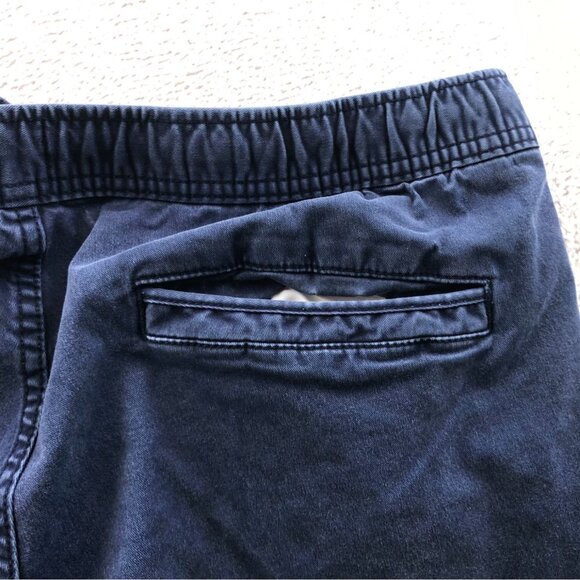 GAP Mens Essential Jogger Pants Large Casual Tapestry Navy Drawstring Pull On - Picture 15 of 16